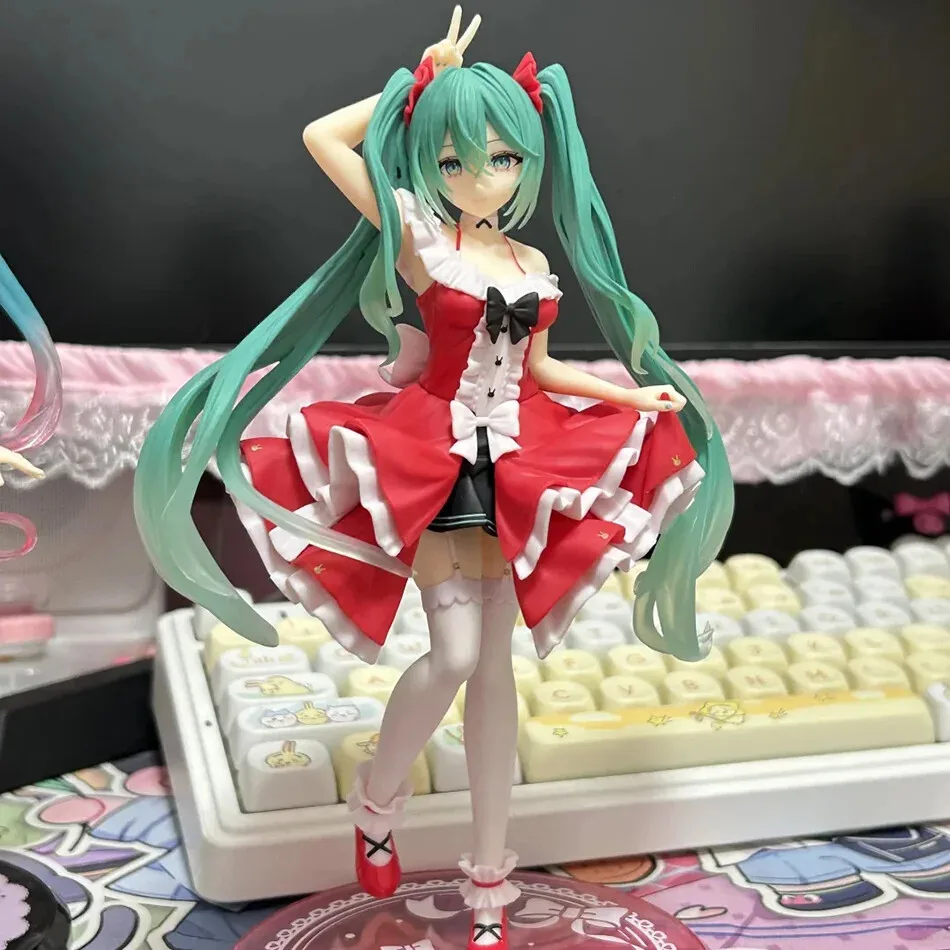 

New Hatsune Miku Anime Figure Wonderland PVC Model Action Toy Thumbelina Ver. Desktop Decoration Dolls Ornaments Collection Gift
