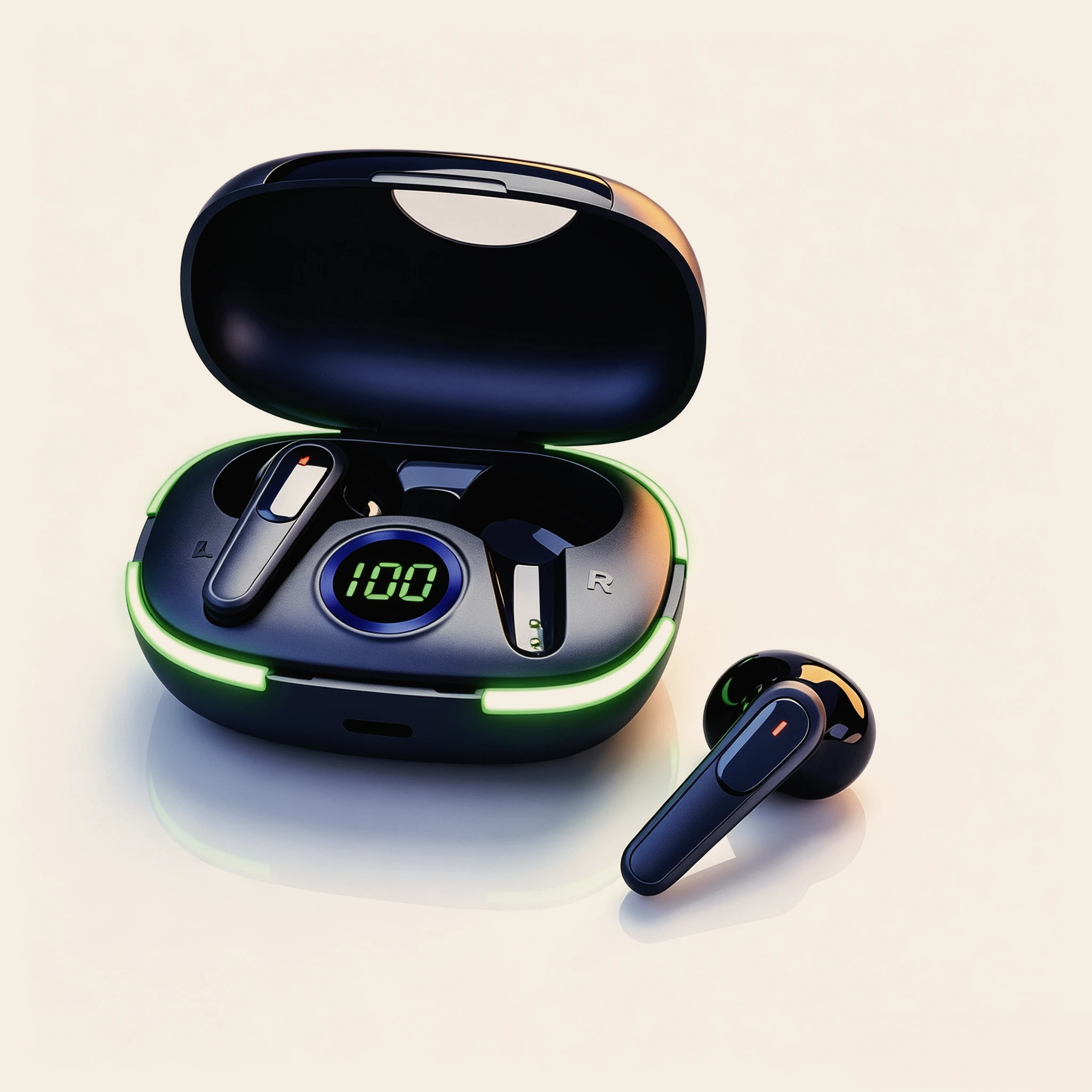Portable Tiny Bluetooth Earbuds Featuring Built-In Microphone Extended Playtime for Crystal-Clear Calls Music Enjoyment