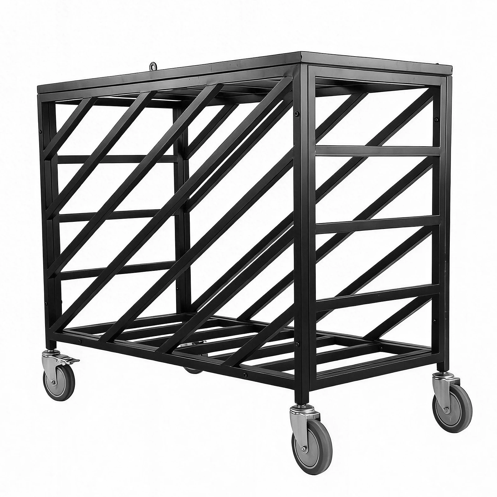 

Ball Storage Cart with Wheels Rolling Exercise Ball Holder with Lockable Lid for Gyms Schools Clubs Indoor and Outdoor