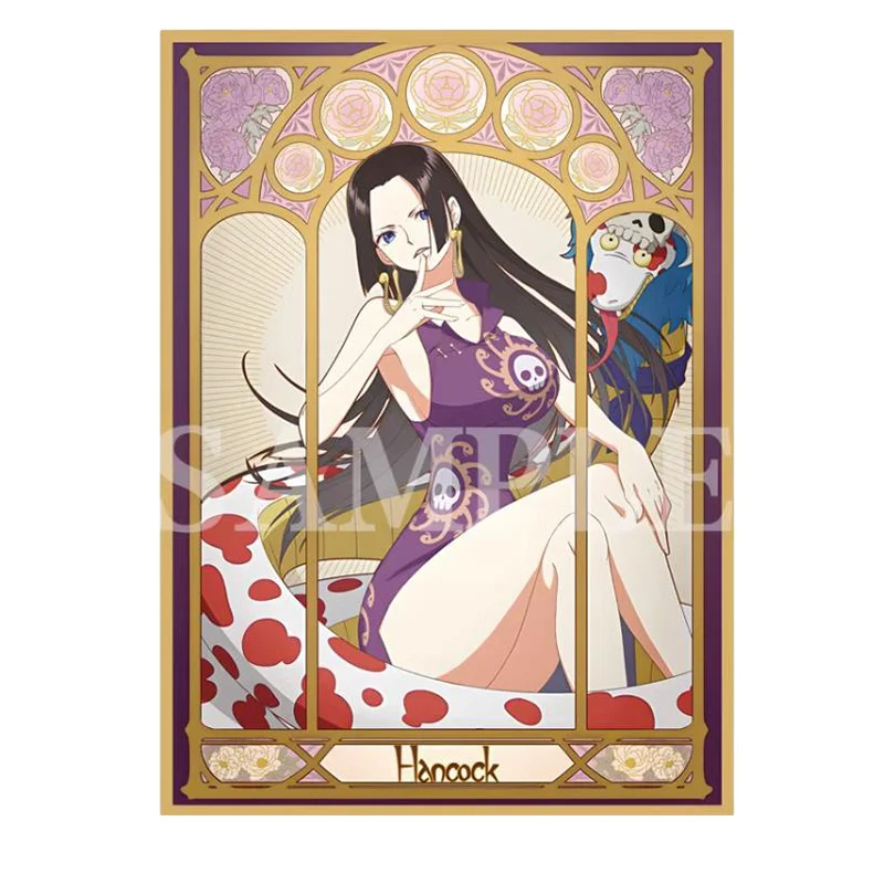 60 pz/set Anime One Piece OPCG gioco Flash Card Sleeve Shirahoshi Hancock Nami Robin UTA Yamato Perona giocattoli regalo da collezione