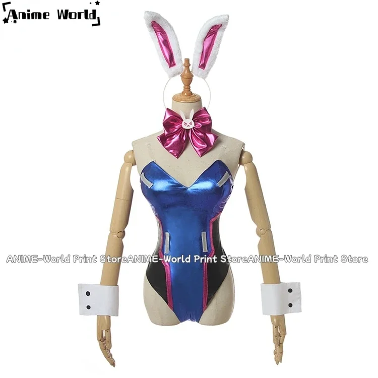 

《Custom Size》DVA Cosplay Women Sexy Costume Song hana Bunny Girl Cotume Game OW Jumpsuit Women Romper