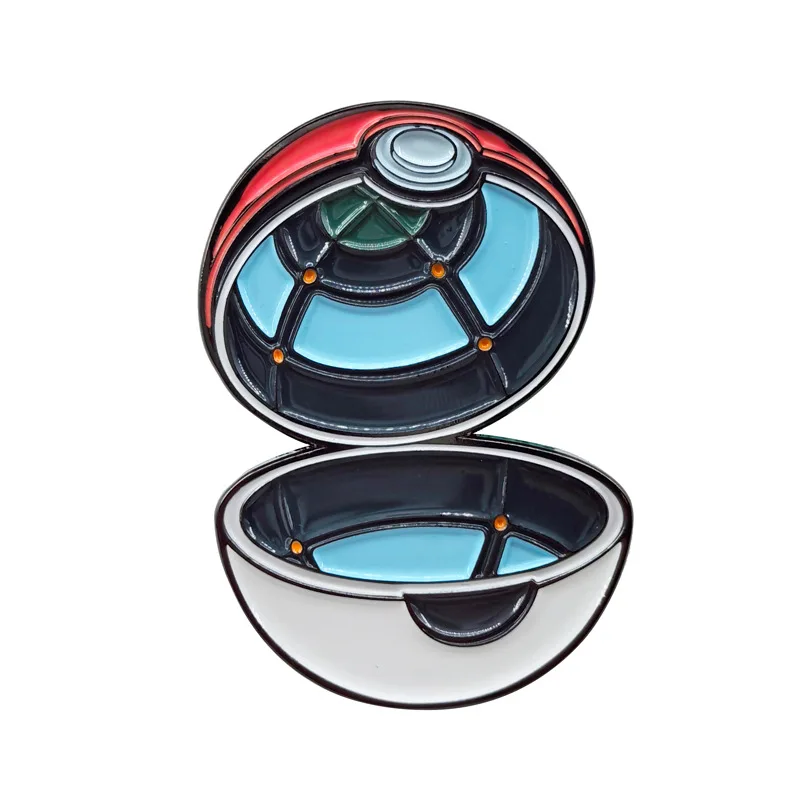 Japanische Anim Pokemon Emaille Pin Pokemon Spiel Pokéball sammeln Abzeichen ein lustiges Geschenk für einen Freund Schmuck Revers Brosche Zubehör