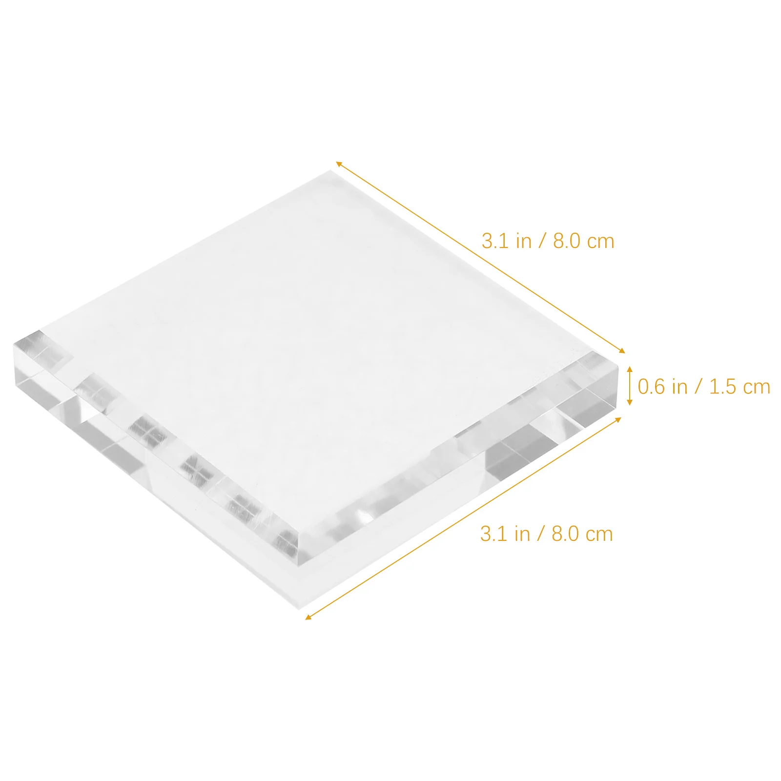 

2pcs Clear Acrylic Display Block Jewelry Craft Holder Desktop Storage Base For Ring Bracelet Collectibles Stand