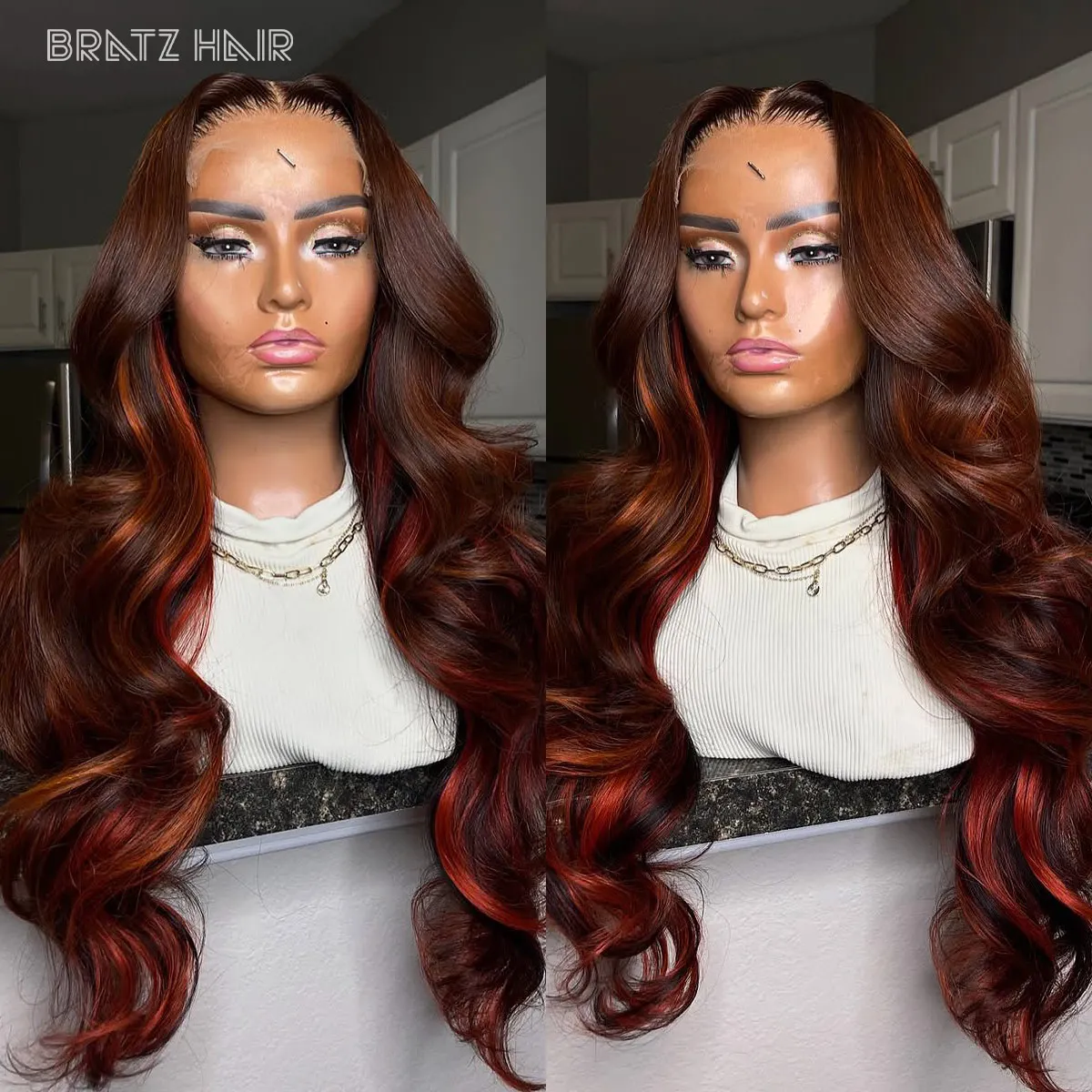 

400 Density Gueless Wig Human Hair Highlight Orange 4x4 Closure Wig Pre Plucked Body Wave 13x6 360 Lace Front Wigs Ready to Wear