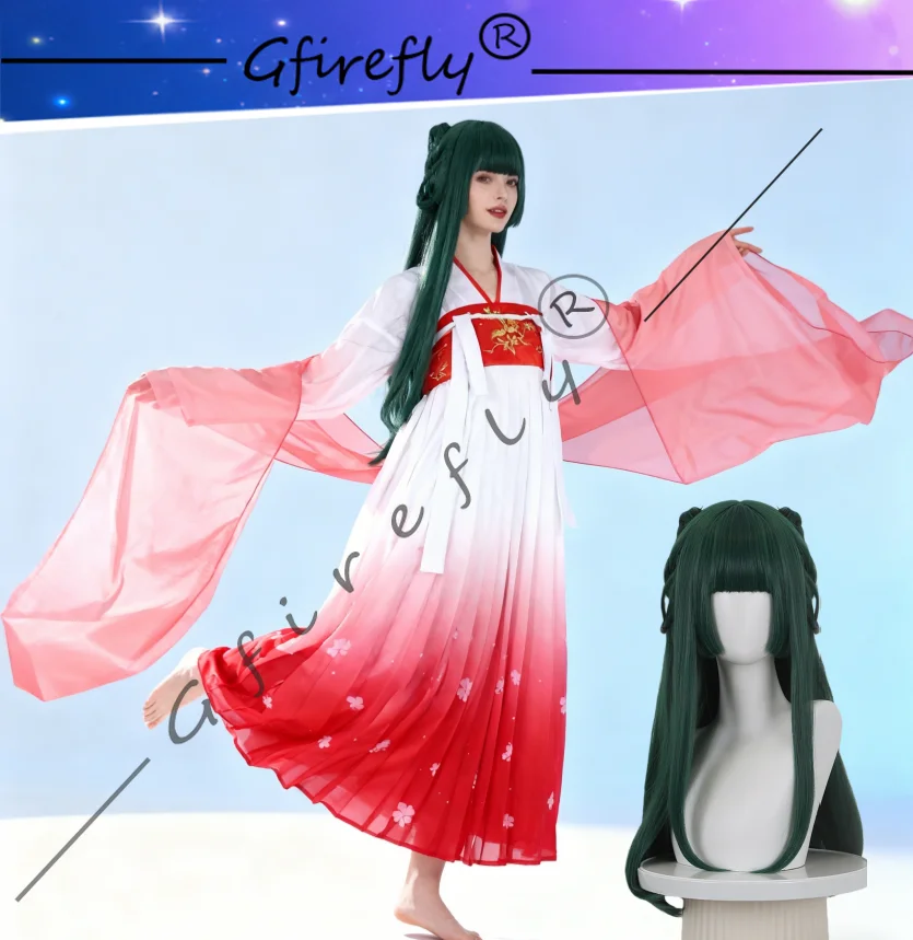 

Apothecary Diaries Character Maomao with The Same Style of Cos Clothing Play Red Hanfu Dress Big Miss Cosplay Comic Exhibition