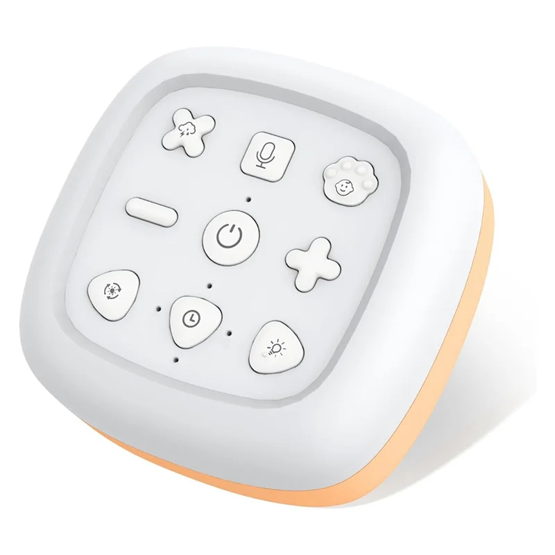 آلة الضوضاء البيضاء اللاسلكية آلة الصوت 30 صوتًا للمساعدة على النوم، 7 ألوان ضوء ليلي للأطفال مع تسجيل 3 دقائق