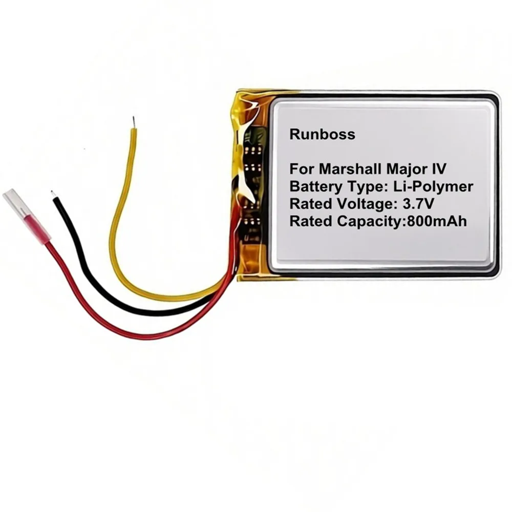 800mAh Wireless Headphones Battery For Marshall Major IV 4 4Th Generation Bluetooth Handset Headphone