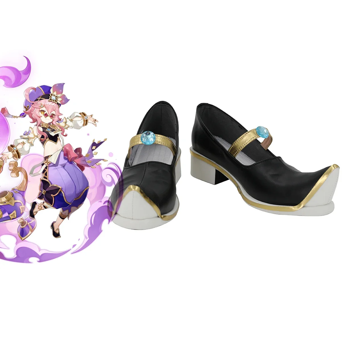 Genshin Impact Dori Cosplay Schoenen Zwarte Laarzen Op Maat Gemaakt Elke Maat Voor Unisex