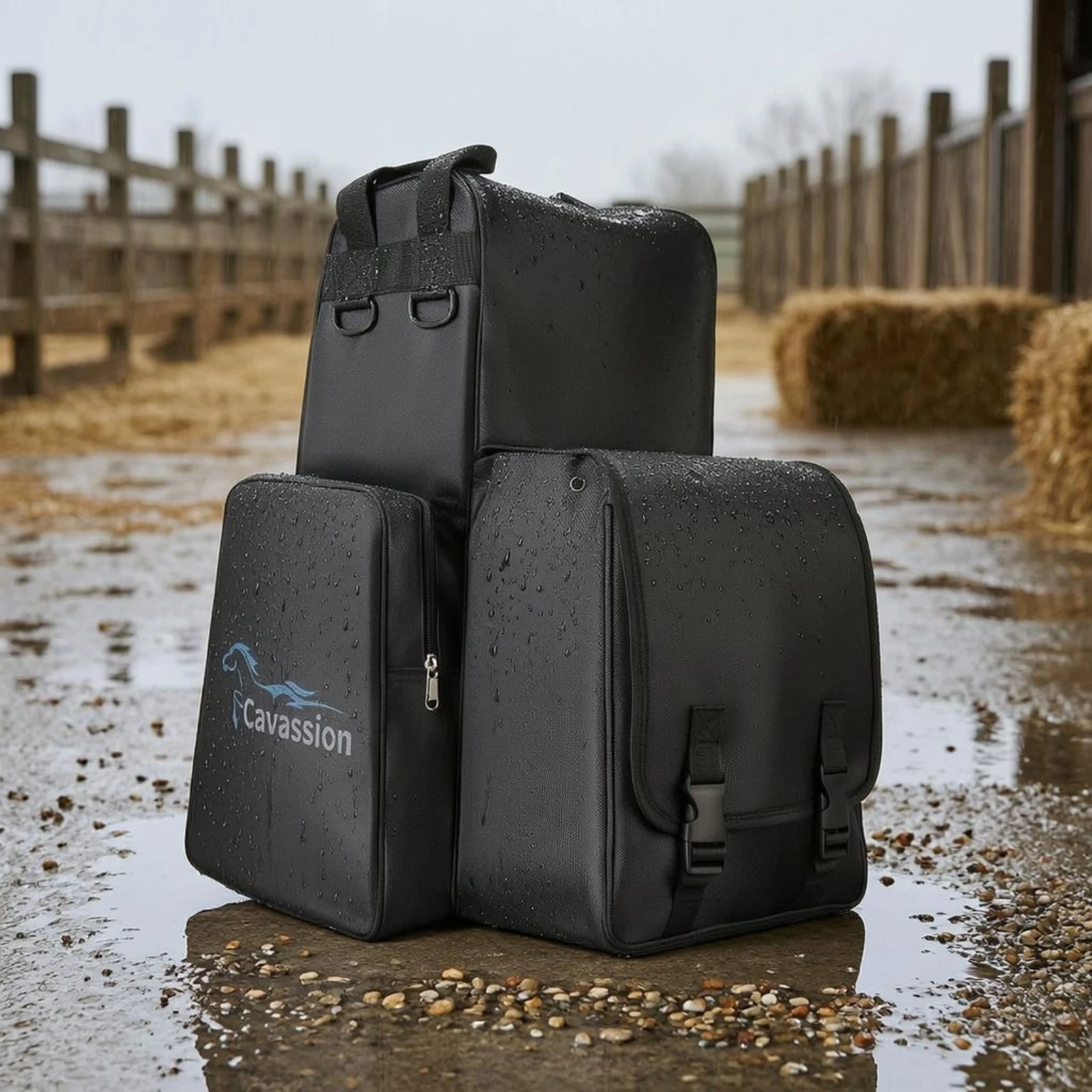 Kép 4: Lovas fogas Olvasottság Sokrétű pockets Lovas tárolására Olvasottság zippered multi-compartment számára Lovas, Lóistalló