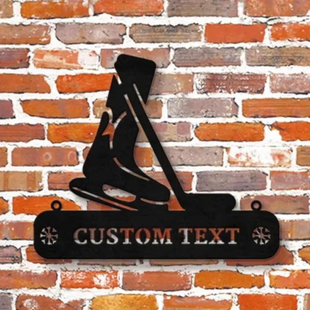 

Hockey Fans' Custom Made Metal Wall Sign Classic Design Ideal for Home Decor Gift for Players, Custom Sign Wall Sculptures