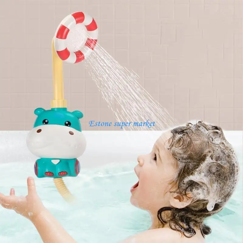 090B Cartoon douche voor hoofde badgoed speelgoed water sprinkler interactief water spuit voor zandstrand bad peuter cadeau-vrij