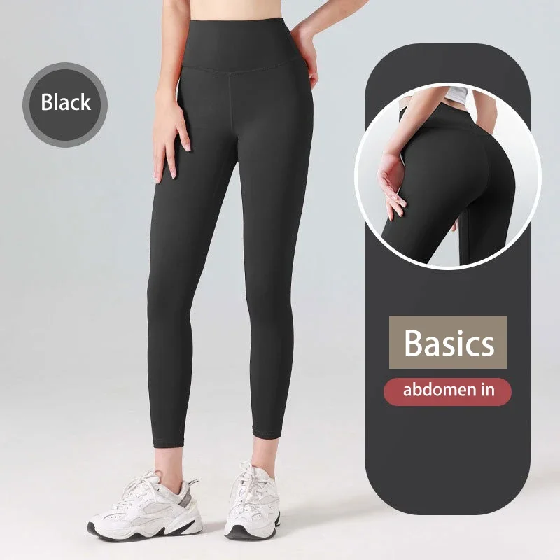 

Women Seamless Naked Feeling Leggings High Waisted Yoga Pant Tummy Control Running Training Tights Female Workout Fitness Pant