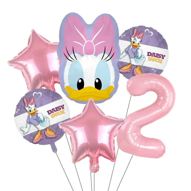 Cartoon Donald Nummer Eend Daisy Aluminium Film Ballon Set Bolvormige DIY Verjaardag Arrangement Feestdecoratie Ballonnen Kawaii