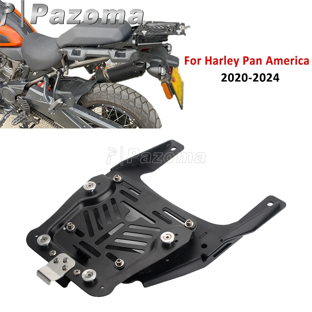 

Cargo Shelf Bracket Motorcycle Tail Rack For Harley Pan America 1250 CVO Topcase Extender Carrier Plate Luggage Suitcase Support