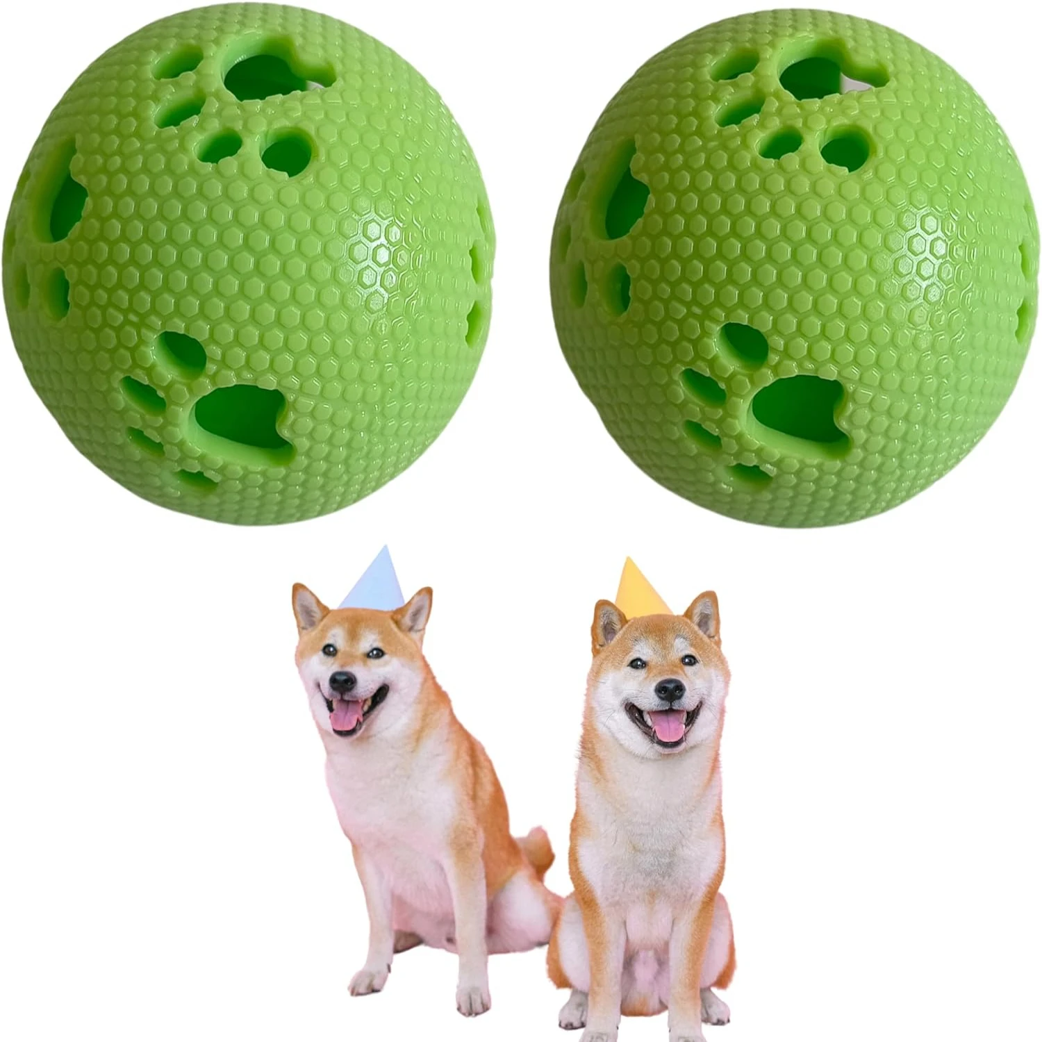 Durable and strong green chew toy for aggressive chewers - Promotes effective teeth cleaning with powerful, crisp sound - Perfec