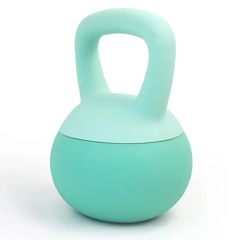 Double Layer Thick Sand Filled Soft Rubber Kettlebell Commercial Floor Safe Weight Bearing Training Equipment