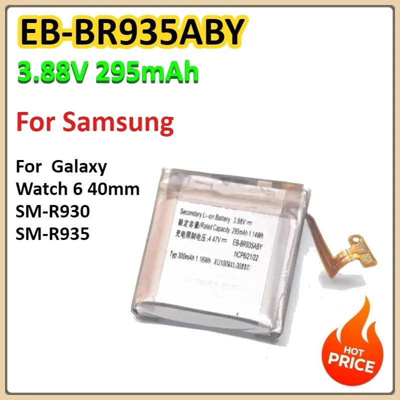 

EB-BR935ABY 295mAh For Samsung Galaxy Watch 6 40mm SM-R930 SM-R935 Smart Watch Battery