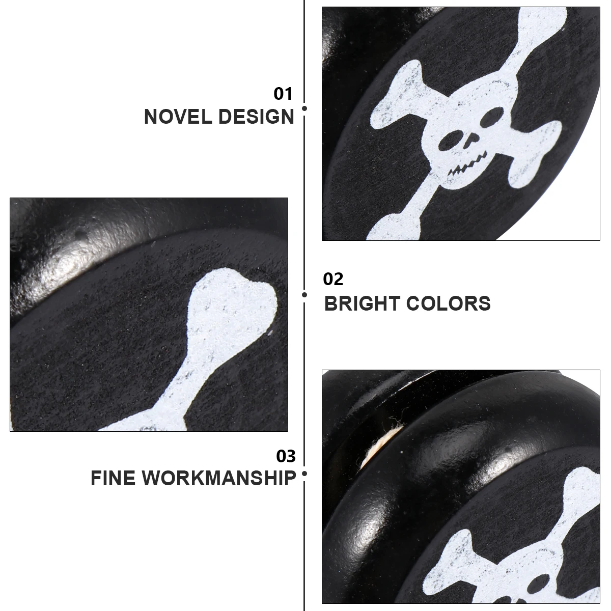 yoyo bola de madera yo-yoyo juguete dedo yo-yo juguetes educativos para niños