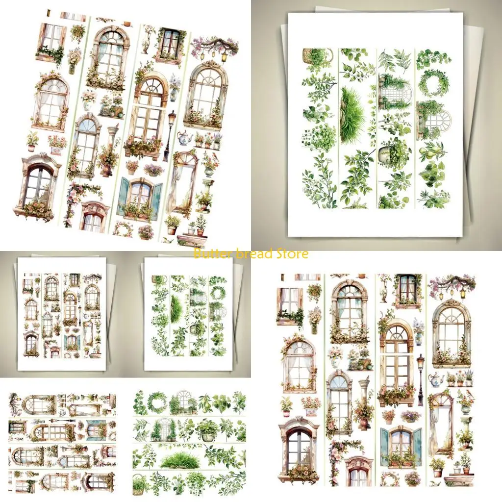 w89c-flower-decorative-tape-aesthetic-pet-tape-60mmx2meter-scrapbooking-decoration-tape-for-scrapbook-journal-photo-album