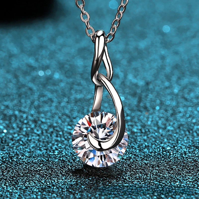 moissanite-necklace-–-s925-sterling-silver-2ct-teardrop-pendant-choker-for-women