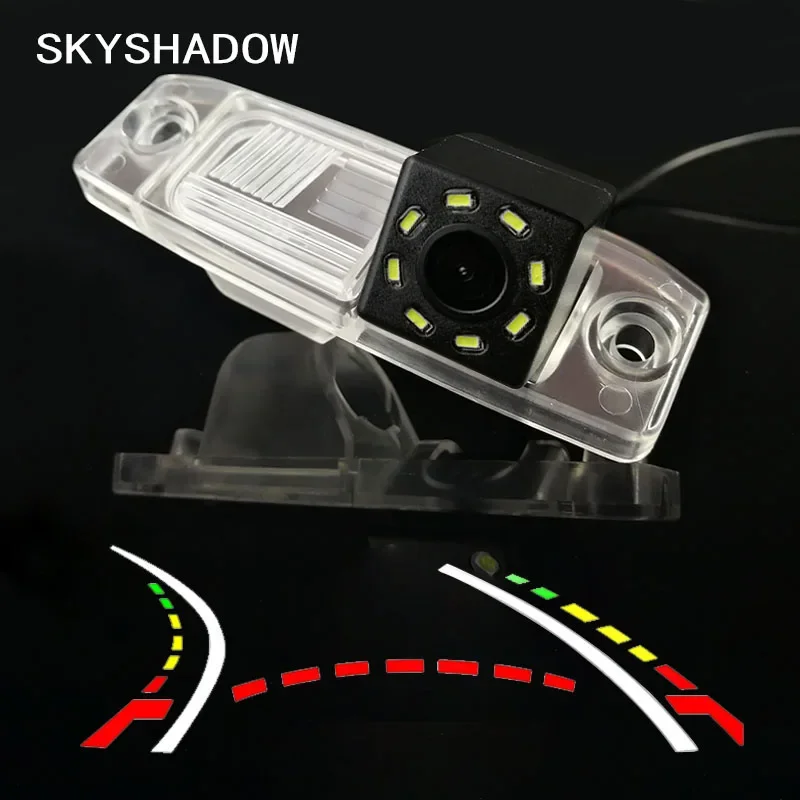 

HD Wireless Car CCD Rear Camera Fisheye 4 8 12 led dynamic Night Vision bracket waterproof parking for Hyundai Mistra 2013 -2016