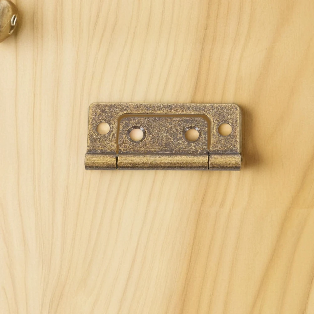 

10 Pcs Mother Child Iron Door Hinges Hinges Thickened Iron Copper Cabinet Door Hardware Set Furniture Decorative