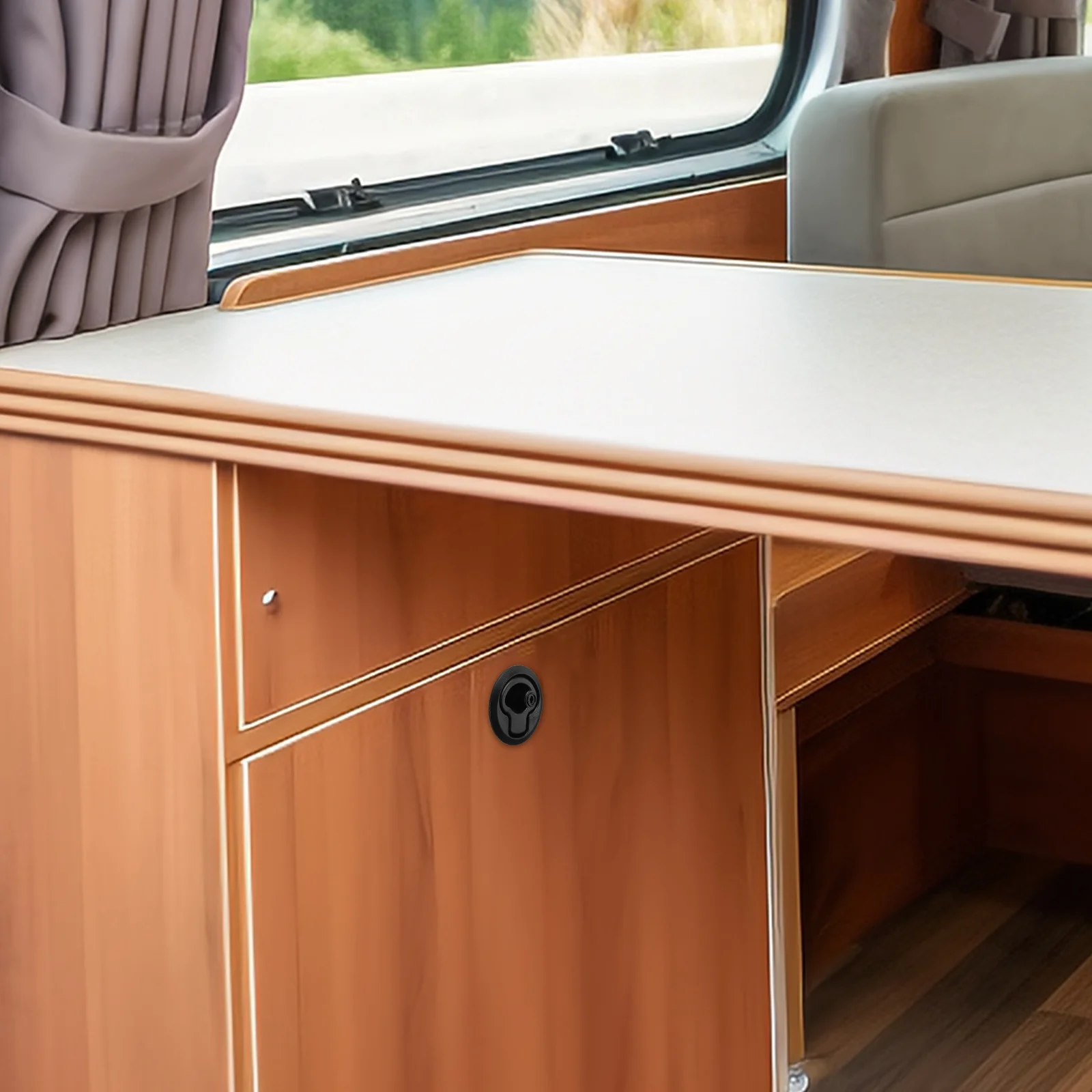 

4Pcs Boat Hatch Slam Latches Rubber Flush Lock Marine Hatch Hardware for Deck Storage Boat Latch Slam Latch Flush Latches