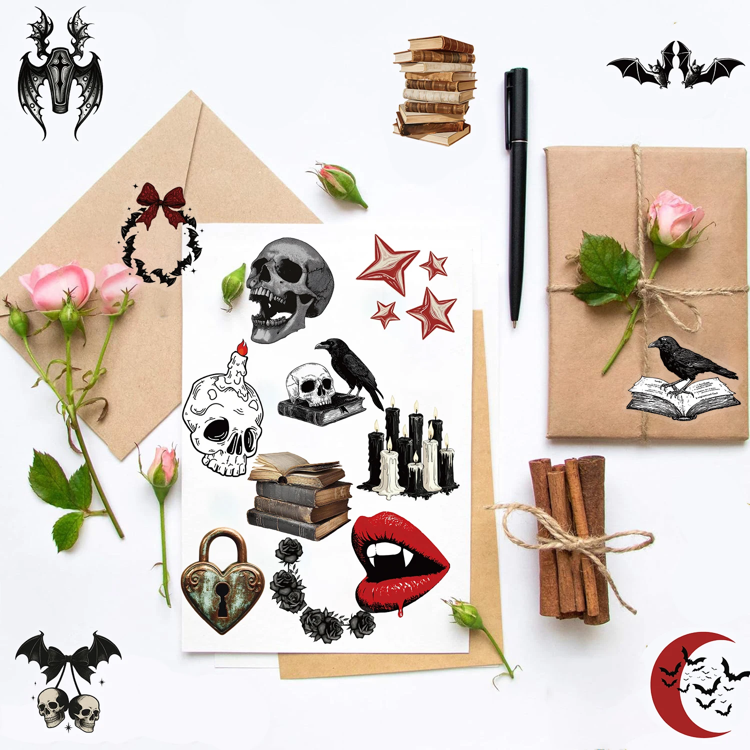 

Набор из 50 наклеек «Дворец Вечной Ночи» для чемоданов, скрапбукинга, телефонов, багажа, ноутбуков, декоративные стикеры в стиле Харадзюку