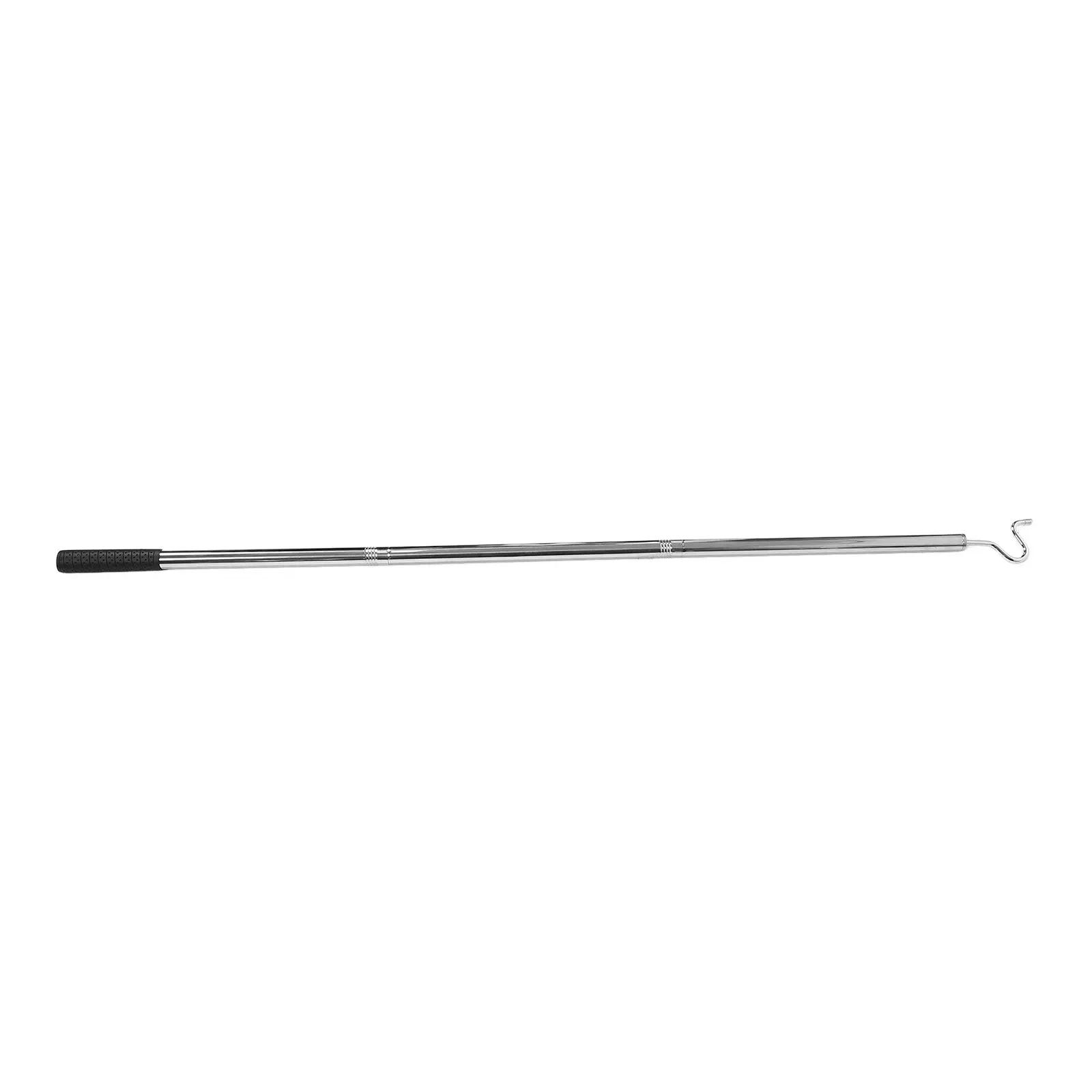 Clothes Hook Pole Stainless Steel Heavy Duty Detachable Reaching Pole for Wardrobe Closet Hanging Clothes Garment Hook Long