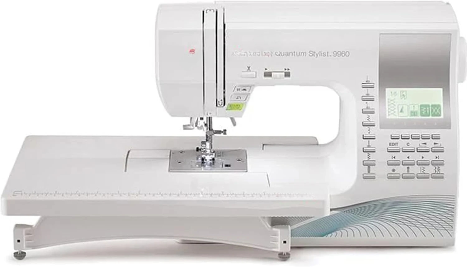 

Quantum Stylist 9960 Computerized Sewing & Quilting Machine with Extension Table & Accessory Kit | 600 built-in stitches