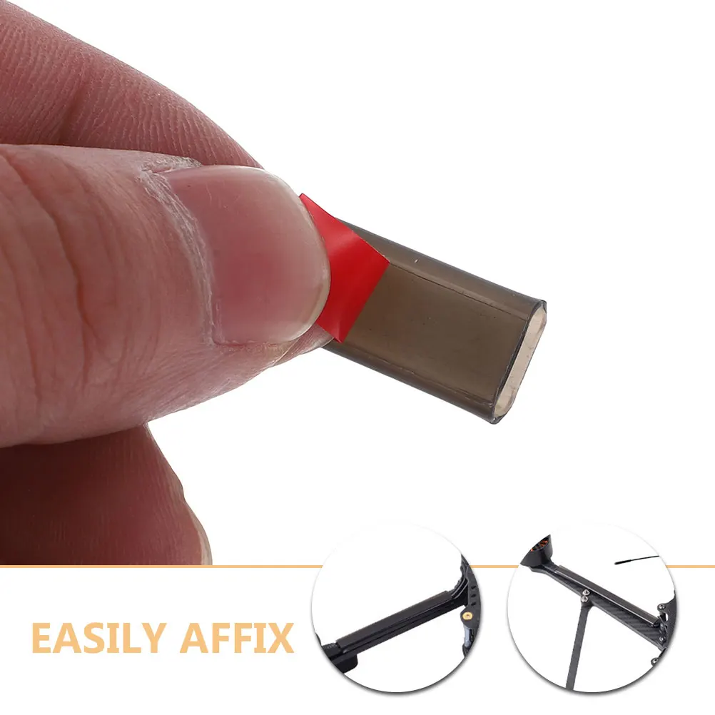 

4 Pcs Conceal Cords Motor Protector Covers 65mm Black Plastic Cord Hiders Wire Channels Cable Runner Wire Concealer