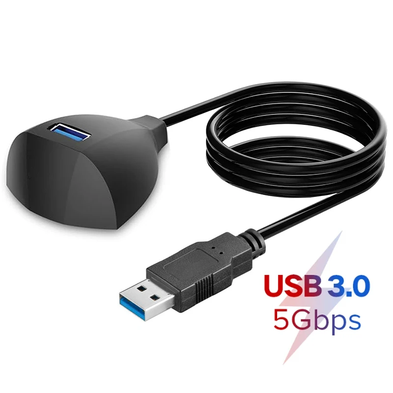 USB 3.0 تمديد حوض قاعدة كابل سطح المكتب USB 3.0 ذكر إلى أنثى تمديد الحبل USB 3.0 موسع كابل لمحور الشبكة u-DisK
