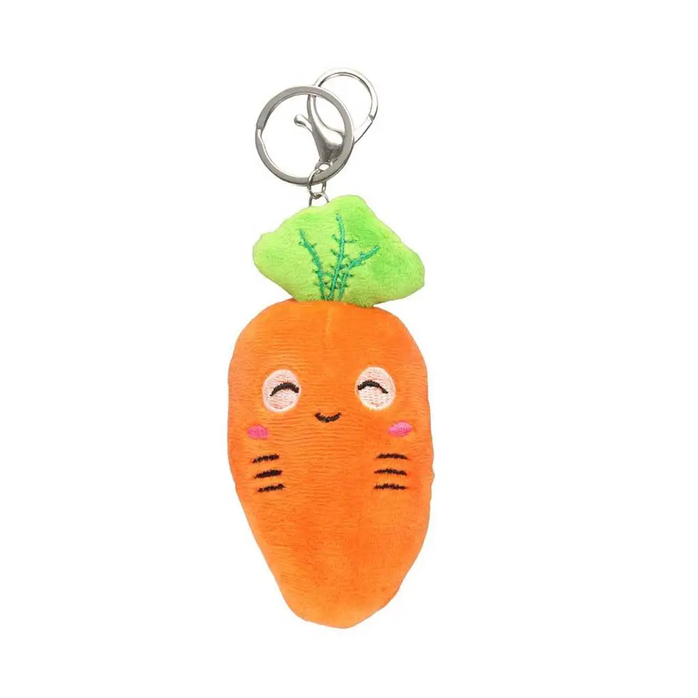 Gift Backpack Decoration  Pendant Carrot  Keychain Vegetables Carrot Keychain  Carrot Keyring Cartoon Key Holder