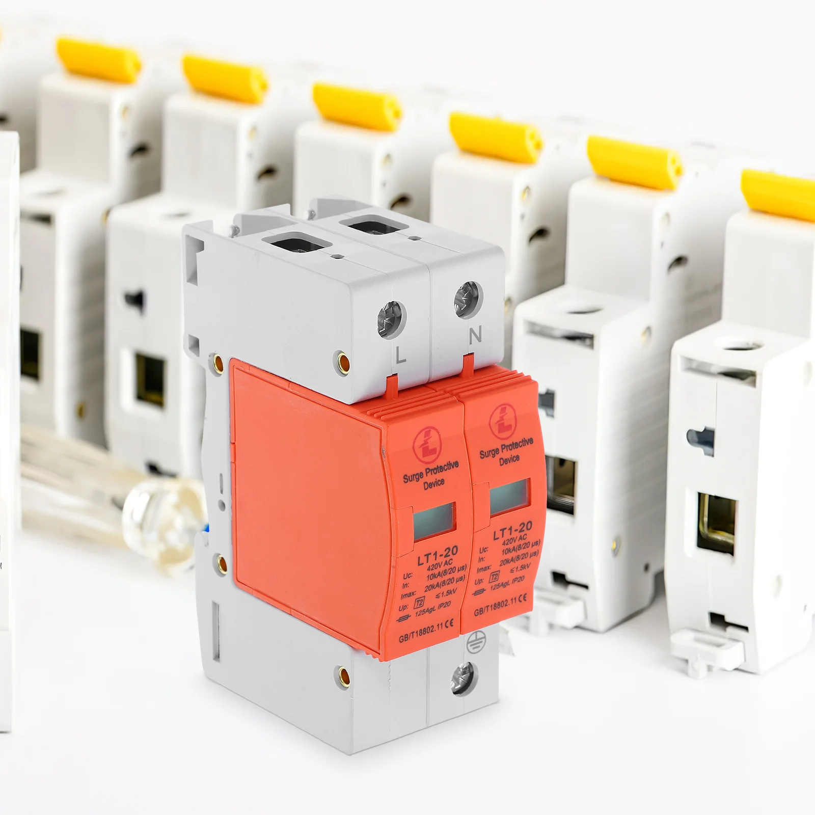 عرام حامي 2p20ka المنزلية حامي الطاقة الأرضية المهنية صواعق جهاز حماية 20ka حماية الطفرة