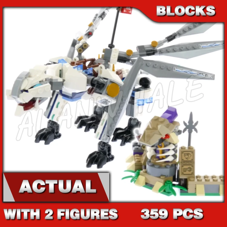 

359pcs Shinobi Monstrous Armored Titanium Dragon Anacondrai outpost 10323 Building Block toy Compatible with Model