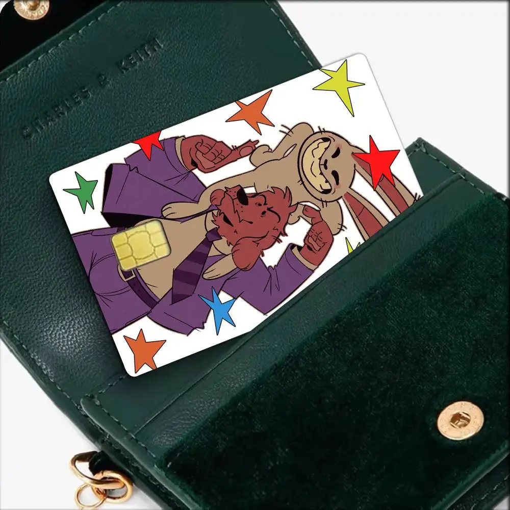 Game cute Bosco Sam Max   Waterproof Film Skin Cover Credit Card Stickers Debit Front Bank Bus Pass