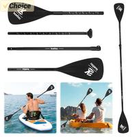 Single Double Ended Paddles Aluminum Alloy Portable Retractable Paddle Detachable SUP Paddle for Outdoor Water Sports