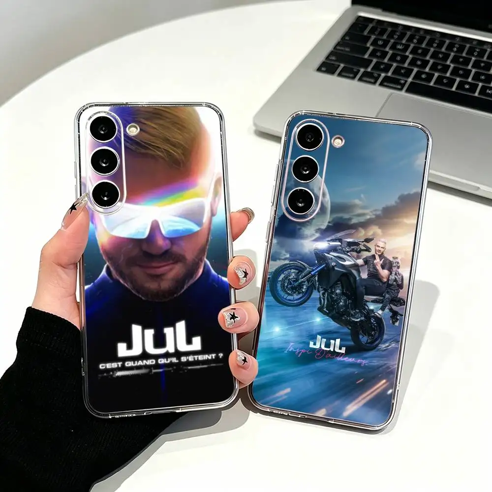 loin du monde L'OVNI JUL Rapper Clear Phone Case for Samsung Galaxy A71, A70, A40,A52, A51, A30