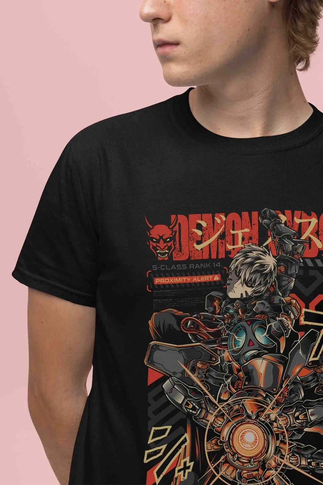 One Punch Man Shirt Genos Tshirt Saitama T-Shirt Tatsumaki Top Garou Anime Tee