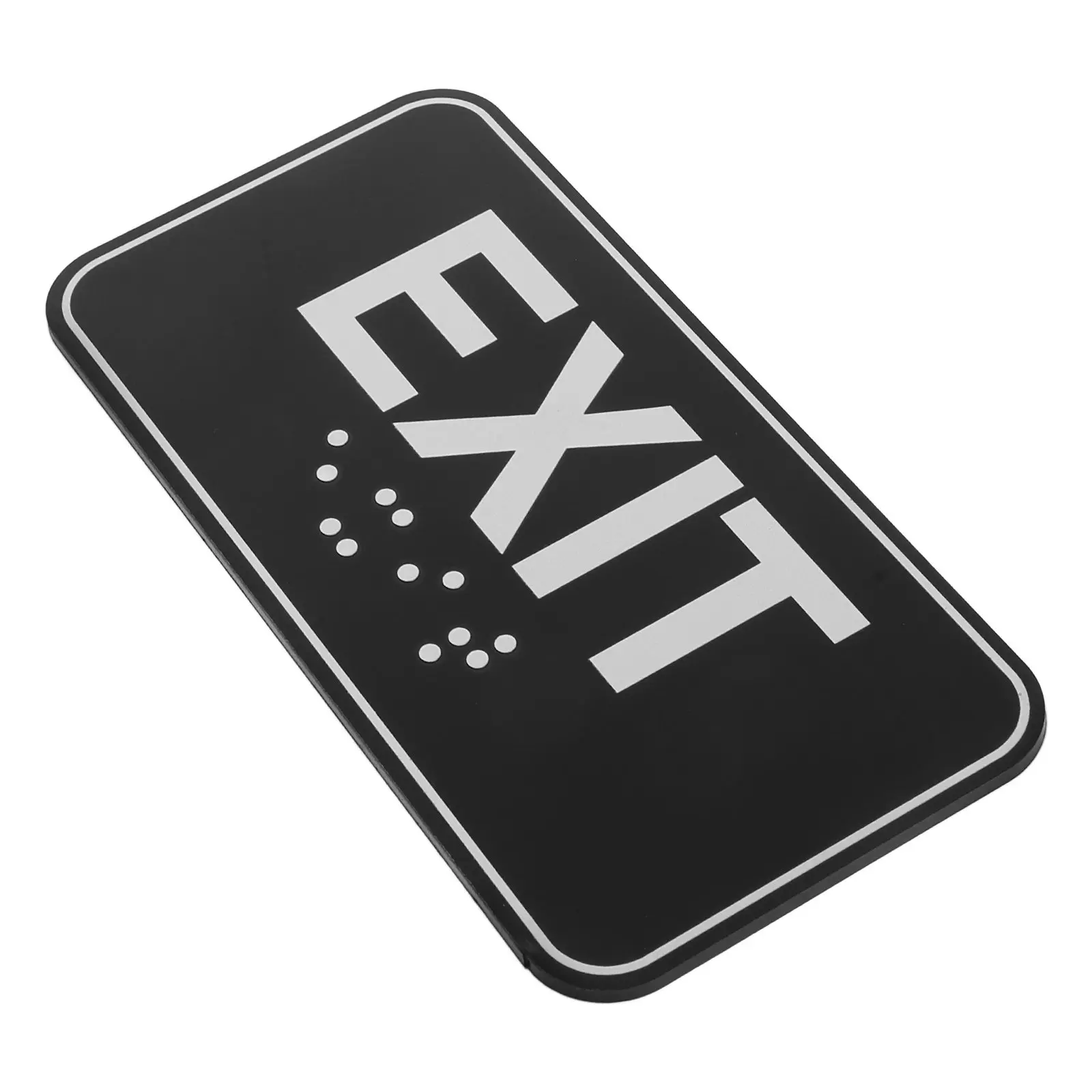 

Braille Exit Sign Self-Adhesive Corridor Safety Fire Indicator For Public Places Schools Hospitals Ada Compliant Traffic Safety