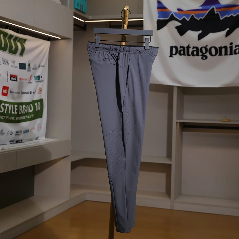 

Outdoor High Version Spring Summer Casual Pants Multi-Piece Stand Trim Laser Breathable Hole Men's Soft ell Function Pants
