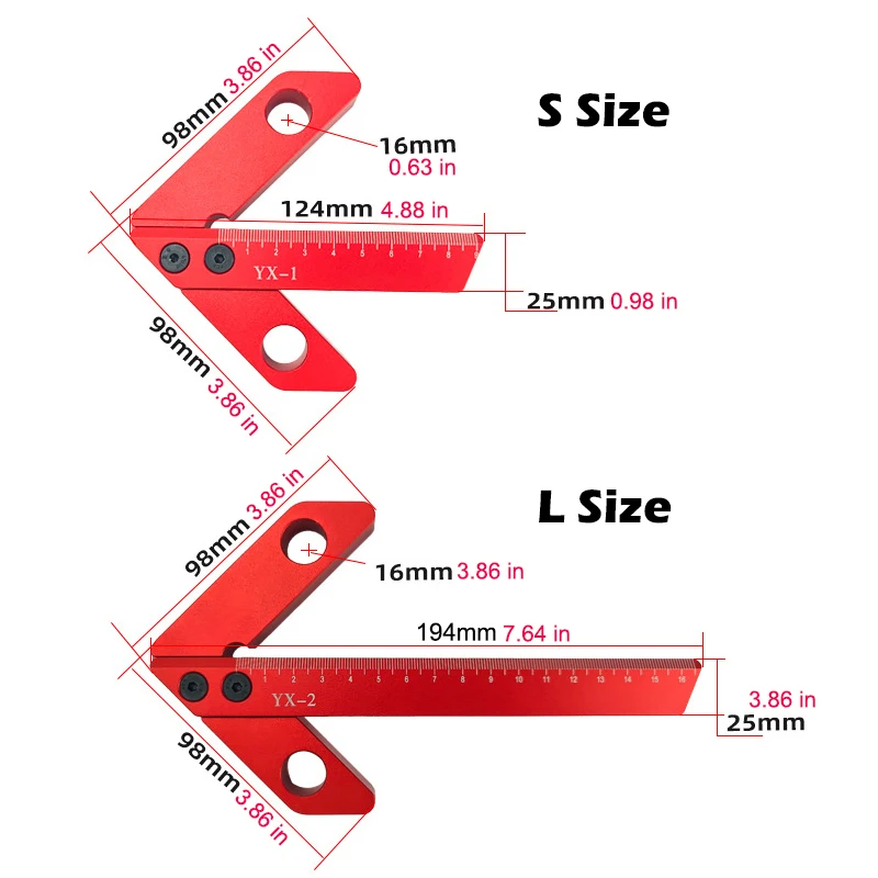 Triangle Ruler Scriber Gauge Center Scribe Measuring Tool Center Finder 45° 90° Right Angle Scribing Gauge Woodworking Tools