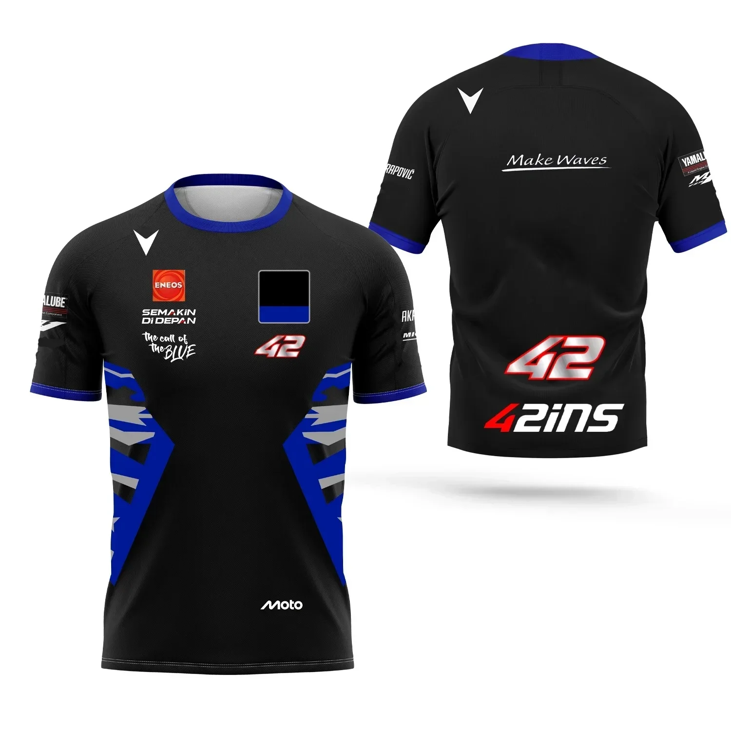 

New 2025 No. 20 Fabio Quartararo motorcycle 3D printing men's and women's summer sportswear parent-child quick-drying T-shirt