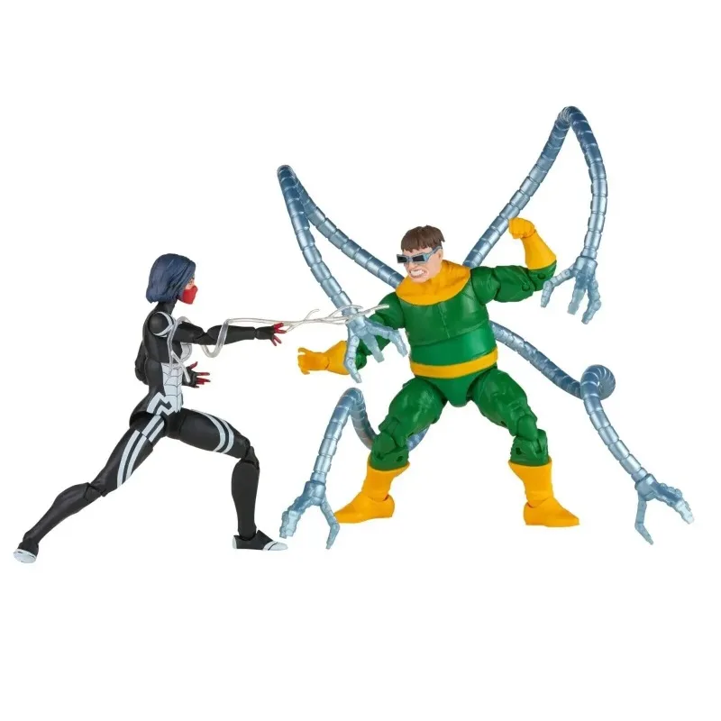 Nuova action figure originale di Hasbro Marvel Legends Series Spider-Man 60th Anniversary Doctor Octopus Marvel's Silk