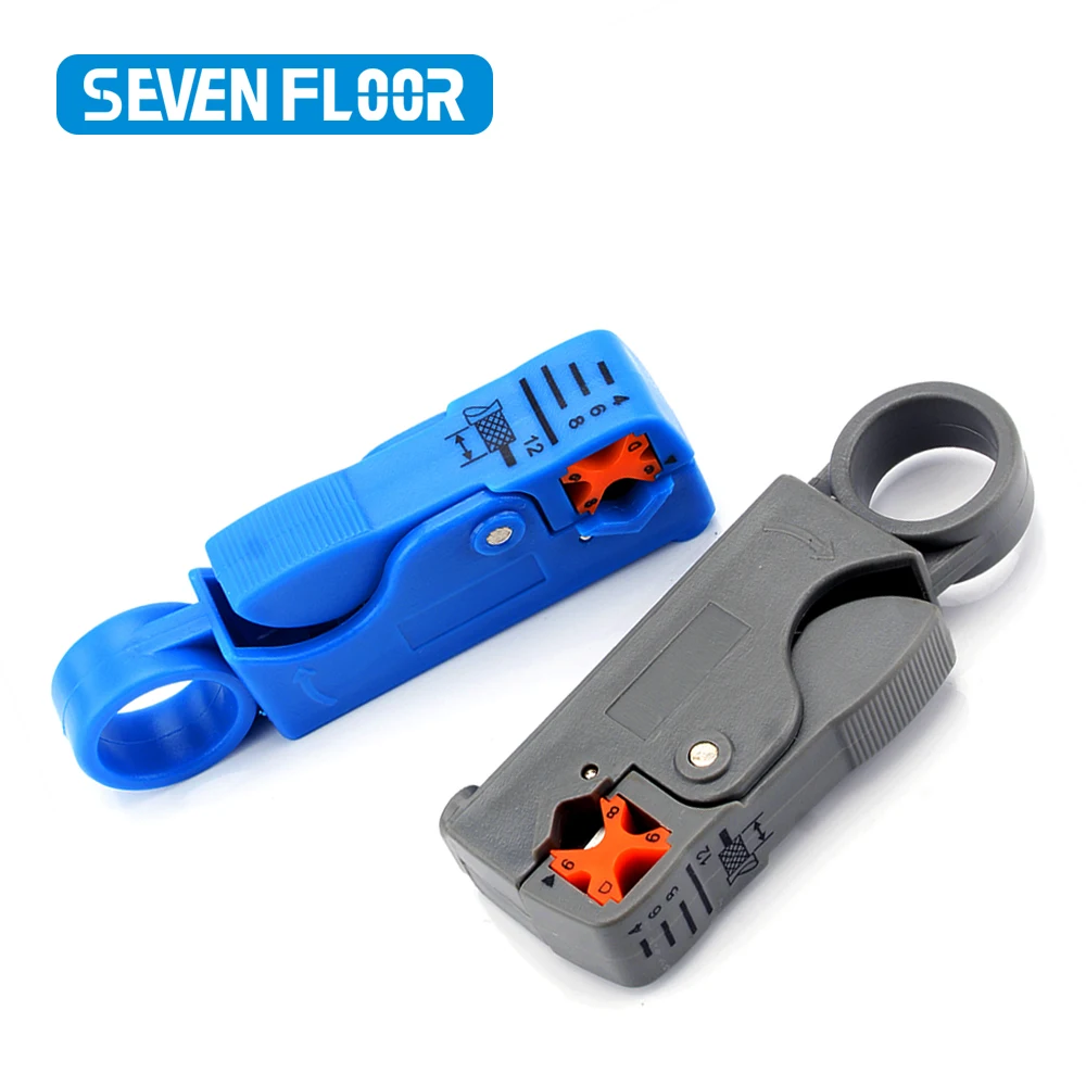 1PCS ethernet cable stripper rj45 cat5 cat6 network hand tool pliers knife line utp ftp coax coaxial cutter wire stripping Tool