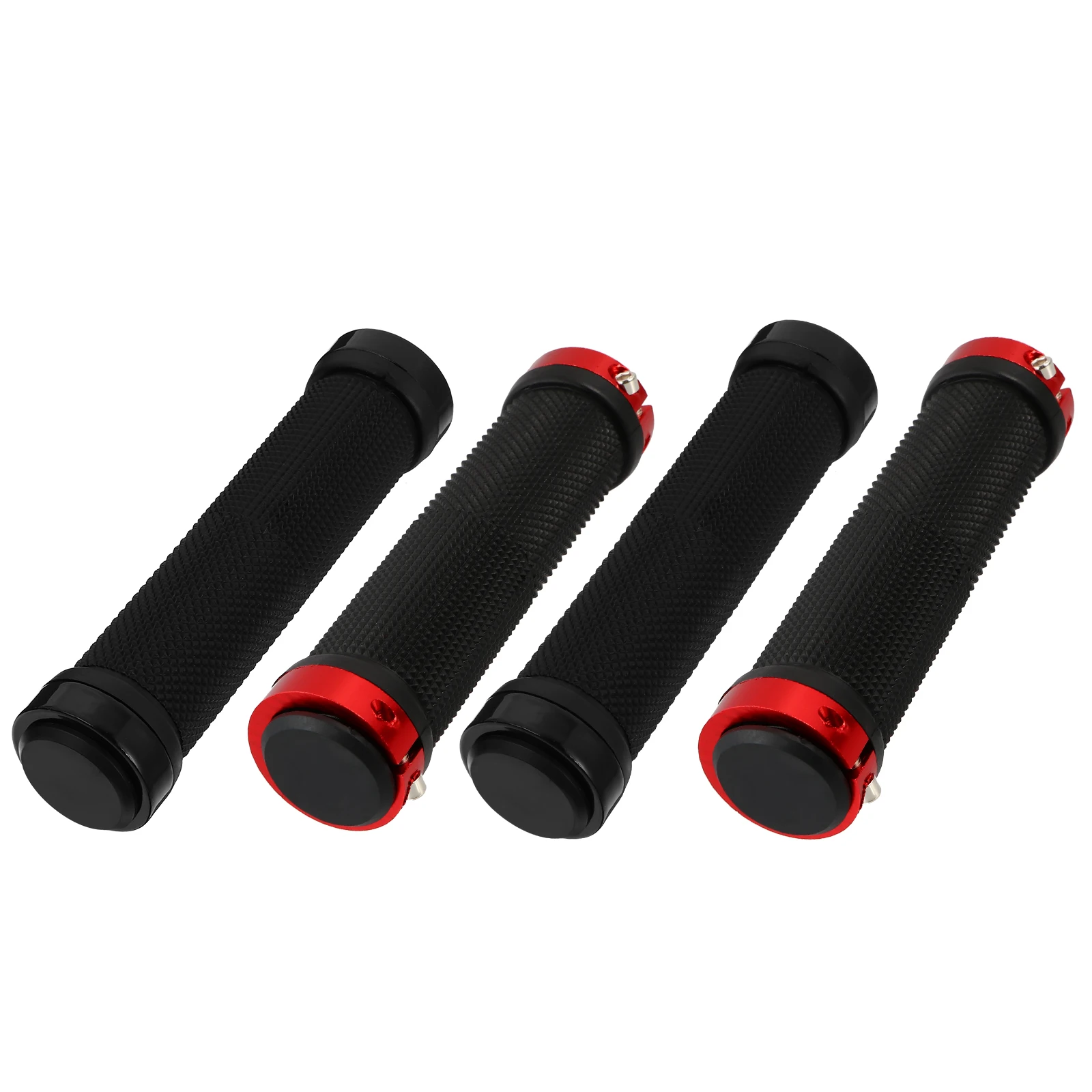 

4pcs Non-Slip Handlebar Covers Durable Rubber Metal Bike Handgrip Universal Fit Easy Install Stylish Design Protective