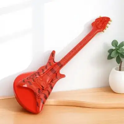 

Realistic Inflatable Guitar Decor for Musical Party Stage Show Role Entertainment Blow Up Instrument Compact Travel