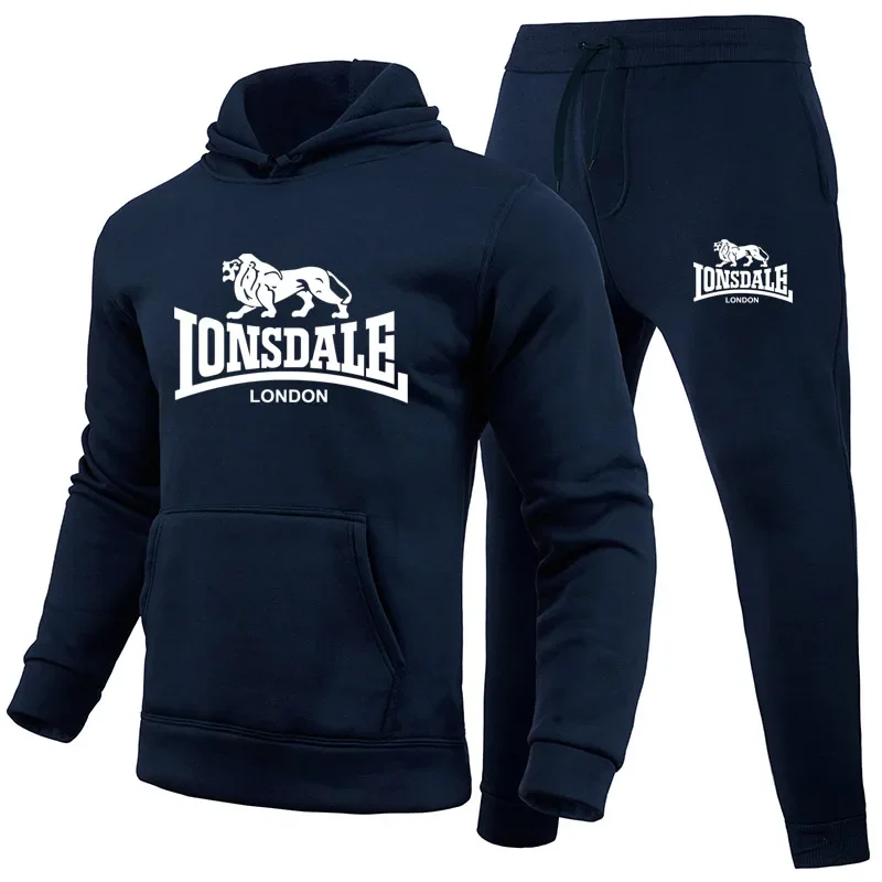 

Men's and women's hooded sweatshirts and pants, 2-piece set, basketball shirt, sportswear