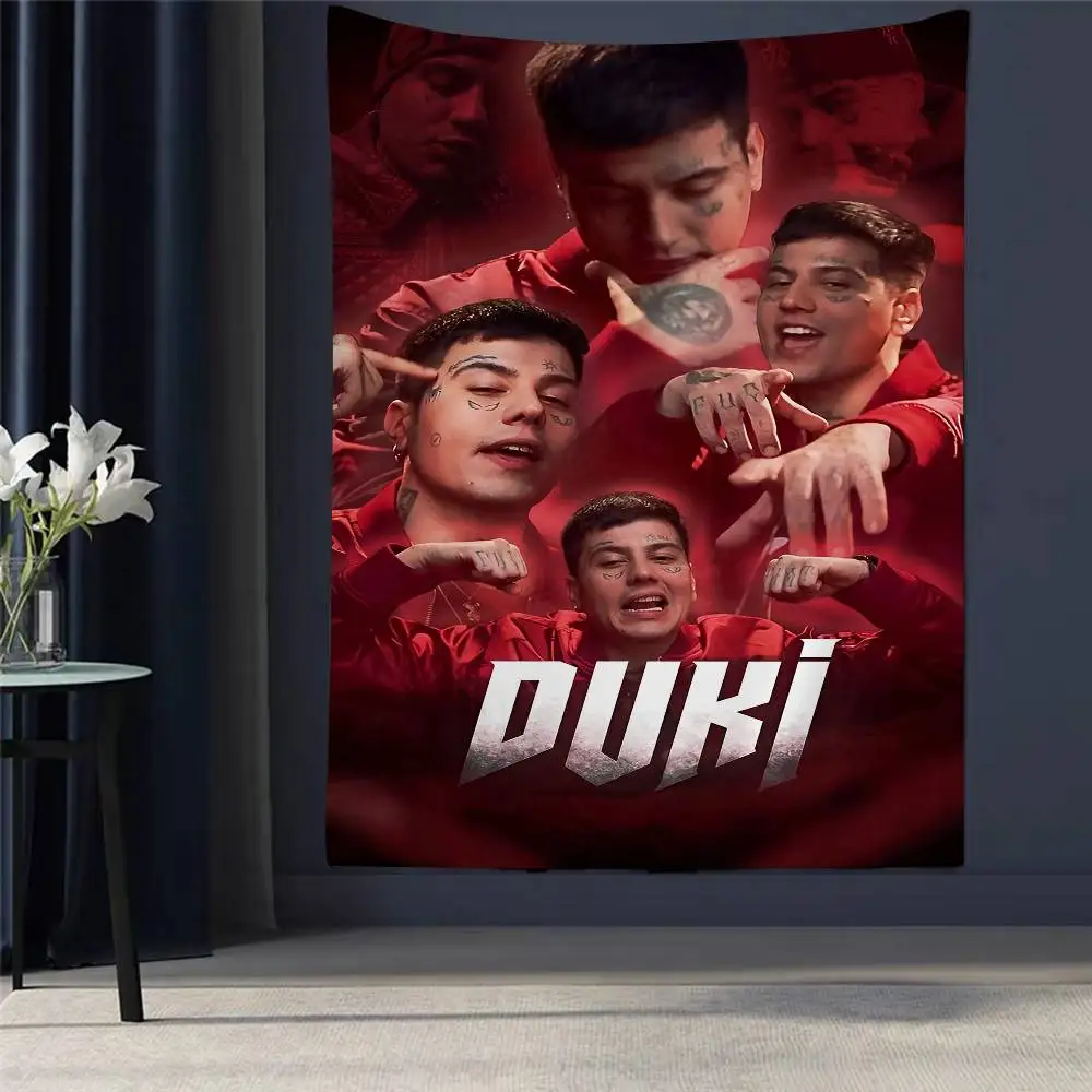 

D-Duki Rapper DIY Wall Tapestry Hanging Tarot Hippie Wall Rugs Dorm Home Decor