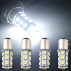 4PCS 1157 LED Brake Lights BA15D 2057 2357 7528 LED Car Bulbs for Stop Parking Lights Camper RV Lights Boat Lamps 5050 24V DC